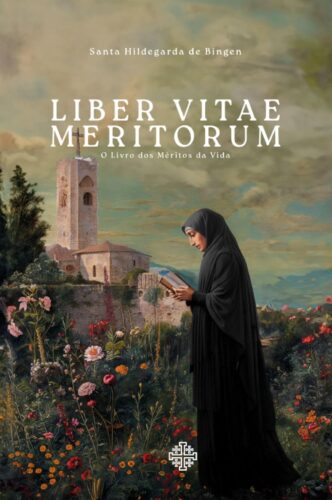 O “Liber Vitae Meritorum” é uma obra complexa de Santa Hildegarda, que serve como guia para adquirir méritos e evitar futuros castigos através da penitência. Dividido em seis partes, o livro apresenta um Homem central que simboliza Deus, enquanto cada seção descreve os vícios e virtudes associados a pontos cardeais. Hildegarda detalha as tentações e a necessidade de penitência, apoiando suas explicações com citações bíblicas e uma visão divina da psicologia humana. Além de confrontar vícios e virtudes, o livro explora a jornada espiritual do homem em direção à salvação, destacando a batalha contra as seduções do mal e a vitória final de Cristo. Hildegarda apresenta a criação divina, a liberdade humana e a responsabilidade de cada indivíduo em justificar suas ações diante de Deus. Por meio de imagens alegóricas e reflexões sobre a natureza humana, o “Liber Vitae Meritorum” oferece uma visão didática e original da psicologia divina, além de instruções sobre como desfrutar da criação de Deus de maneira correta e alcançar as alegrias celestiais.